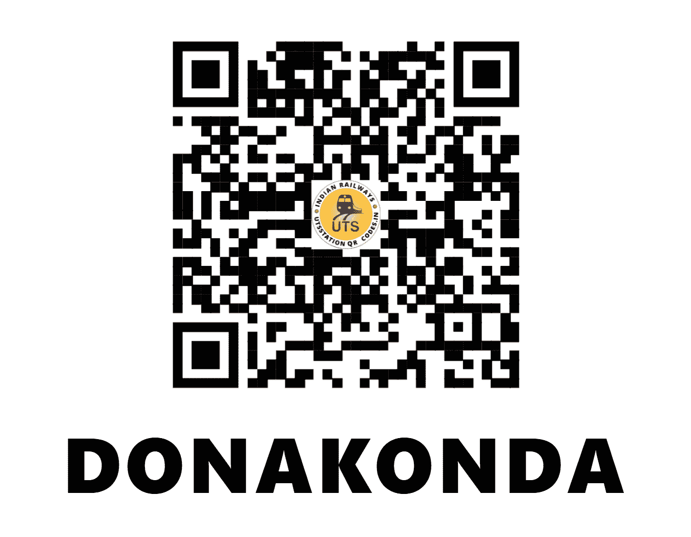 UTS QR Code for DONAKONDA - DKD (SC - ANDHRA PRADESH)